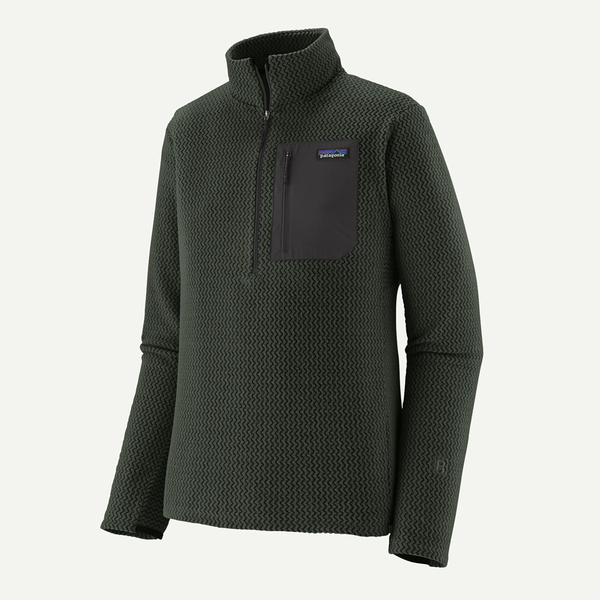Patagonia Men's R1 Air Zip Neck Fleece / Old Growth Green