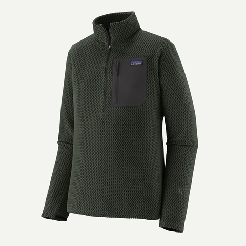 Patagonia Men's R1 Air Zip Neck Fleece / Old Growth Green