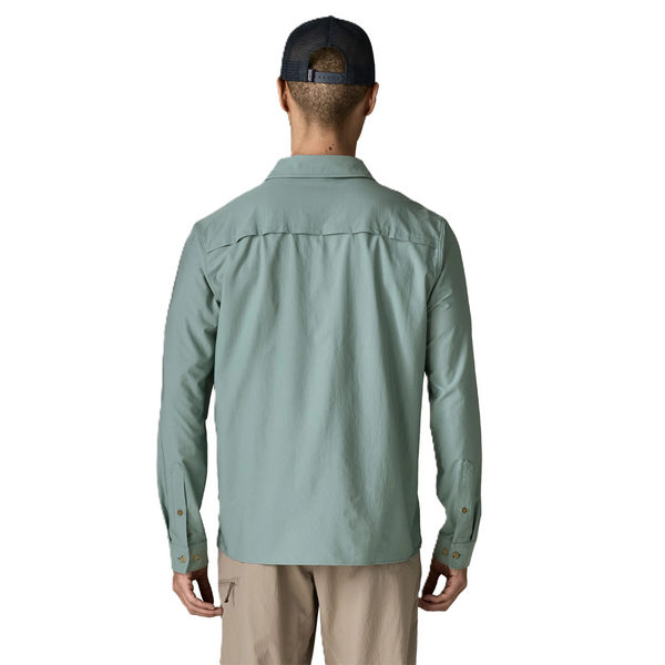 Patagonia Men's LS Self Guided Sun Shirt / Blue Sage