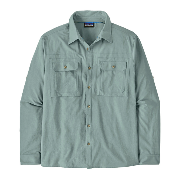 Patagonia Men's LS Self Guided Sun Shirt / Blue Sage