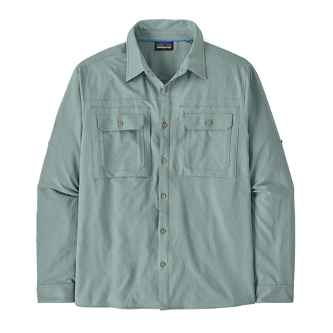 Patagonia Men's LS Self Guided Sun Shirt / Blue Sage