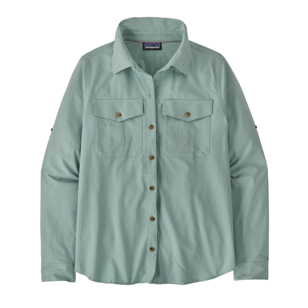 Patagonia Women's LS Self Guided Sun Shirt / Thermal Blue