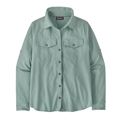 Patagonia Women's LS Self Guided Sun Shirt / Thermal Blue