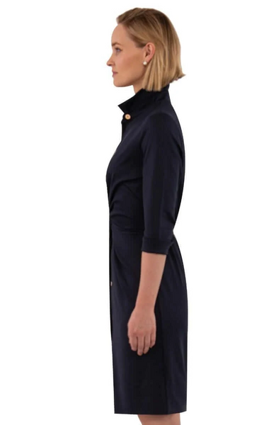 Gretchen Scott Women's Twist and Shout Solid Dress / Navy