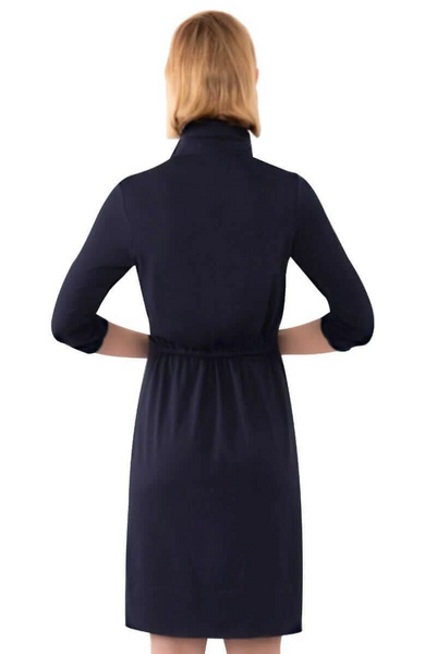 Gretchen Scott Women's Twist and Shout Solid Dress / Navy
