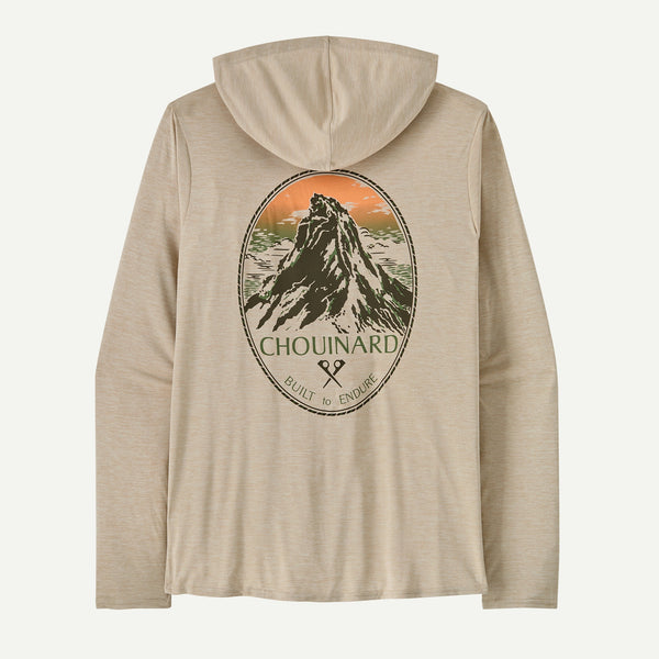 Patagonia Men's Capilene Cool Daily Graphic Hoody / Chouinard Crest - Pumice X-dye