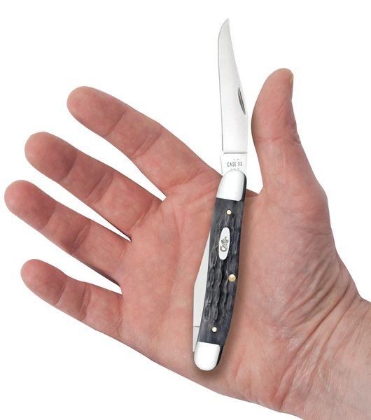 Case Crandall Jig Pocket Worn® Gray Bone CS Muskrat Pocketknife