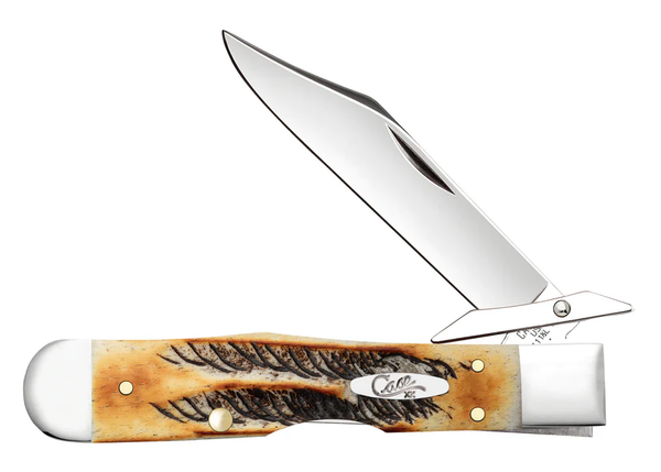 Case 6.5 BoneStag Cheetah Cub Pocket Knife