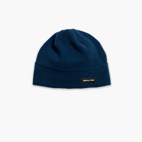 Turtle Fur Fleece Beanie / Navy Blue