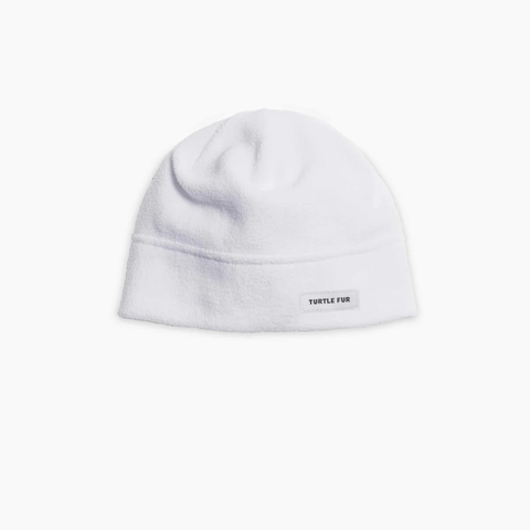 Turtle Fur Fleece Beanie / White