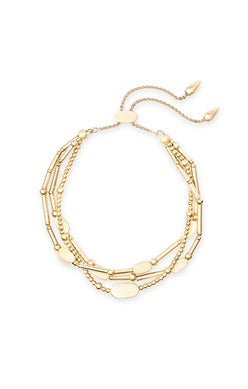 Kendra Scott Chantal Beaded Gold Bracelet