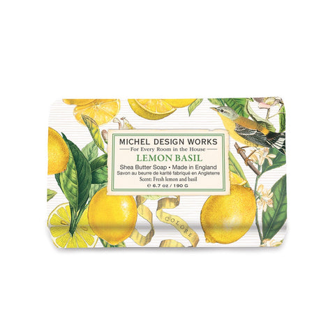Michel DesignWorks Lemon Basil Medium Bath Soap