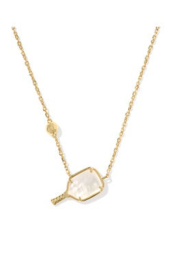 Kendra Scott Pickleball Gold Short Necklace