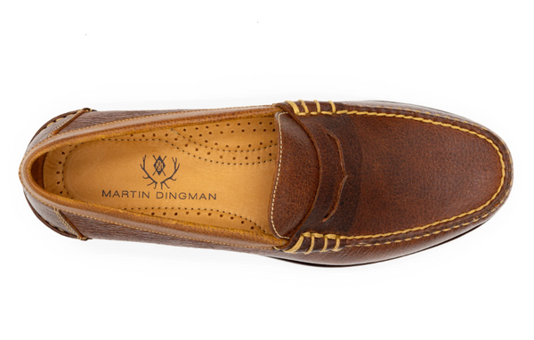 Martin Dingman Water Buffalo All American Penny Loafer / Oak