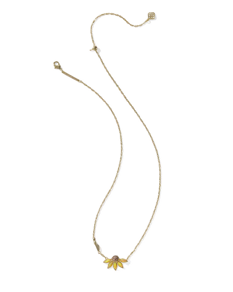 Kendra Scott Anya Flower Short Pendant Necklace