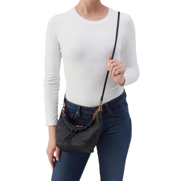 Hobo Astrid Small Crossbody Leather Purse / Black
