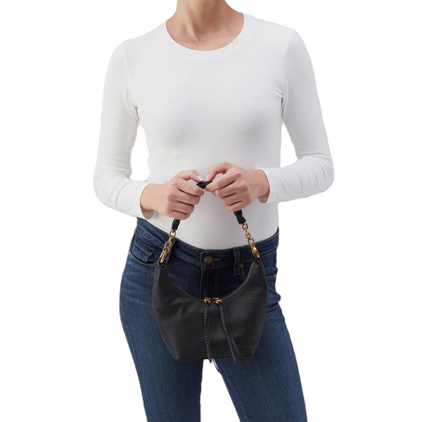 Hobo Astrid Small Crossbody Leather Purse / Black