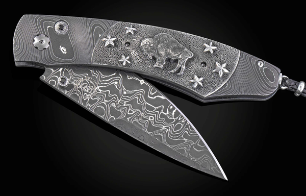 William Henry B12 Buffalo Nickel V Pocket Knife #15/250