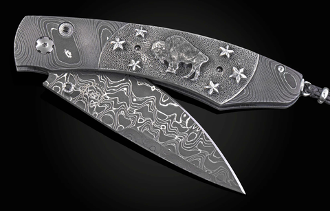 William Henry B12 Buffalo Nickel V Pocket Knife #15/250