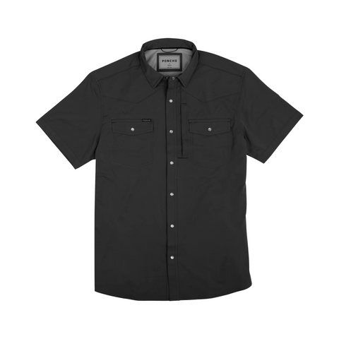 Poncho Men's Short Sleeve Western Shirt