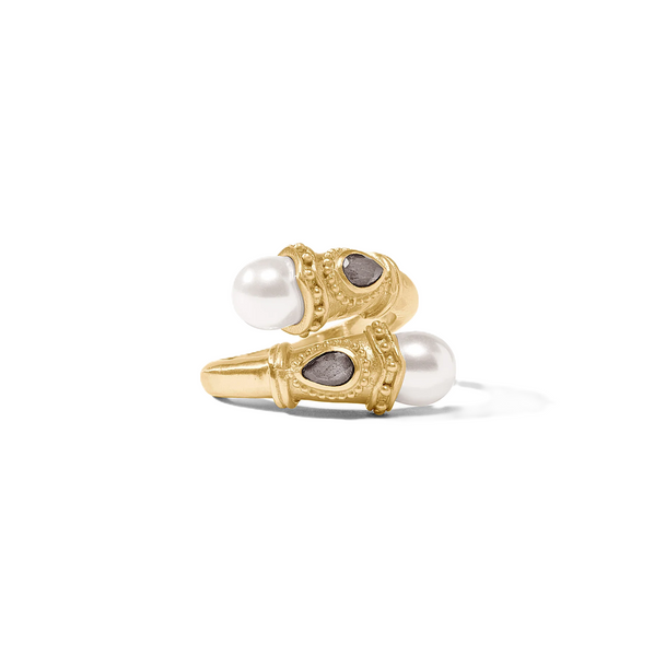 Julie Vos Baroque Demi Wrap Pearl Ring