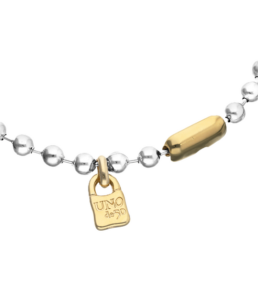 Uno de 50 Beat Contrasting Bead Necklace