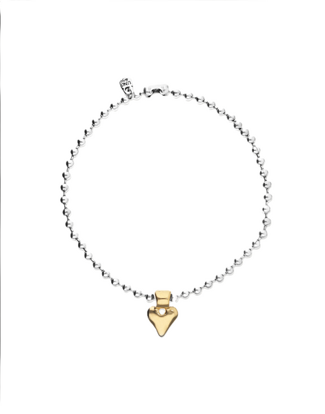 Uno de 50 Beat Gold/Silver Necklace