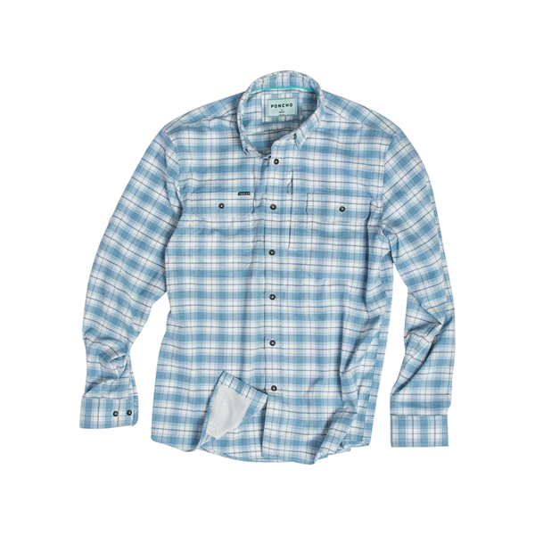 Poncho Men's Long Sleeve Flannel Shirt
