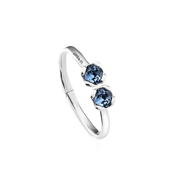 Uno de 50 Aura Blue Crystal Bangle Bracelet