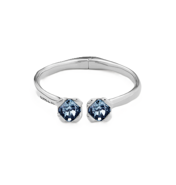 Uno de 50 Aura Blue Crystal Bangle Bracelet