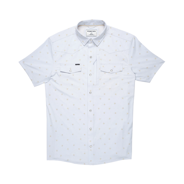 Poncho Men's Short Sleeve Western Shirt