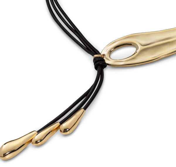 Uno de 50 Big Leaf Necklace