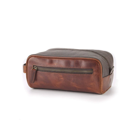 Tom Beckbe Canvas Dopp Kit / Bark