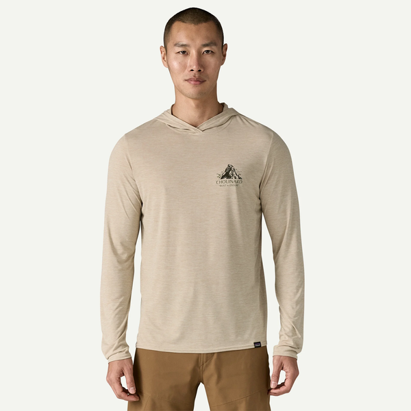 Patagonia Men's Capilene Cool Daily Graphic Hoody / Chouinard Crest - Pumice X-dye