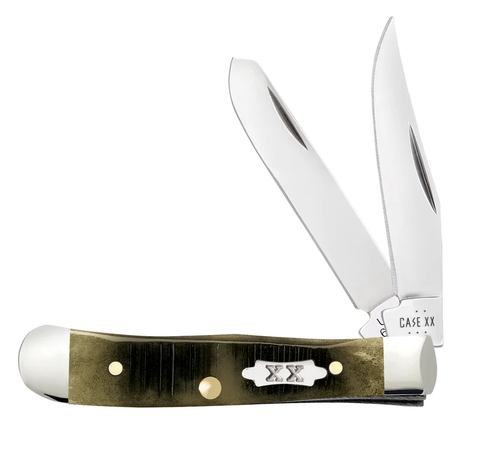 Case Sawcut Jig Olive Green Bone Tiny Trapper