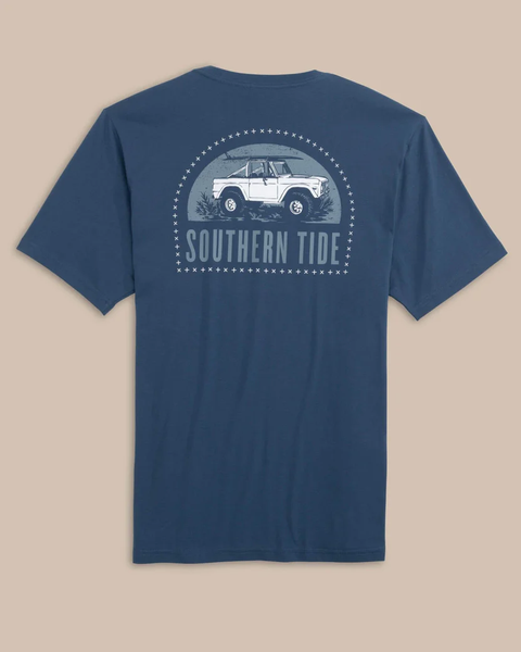 Southern Tide Men's Catch Me on the Coast Tee / Aged Denim