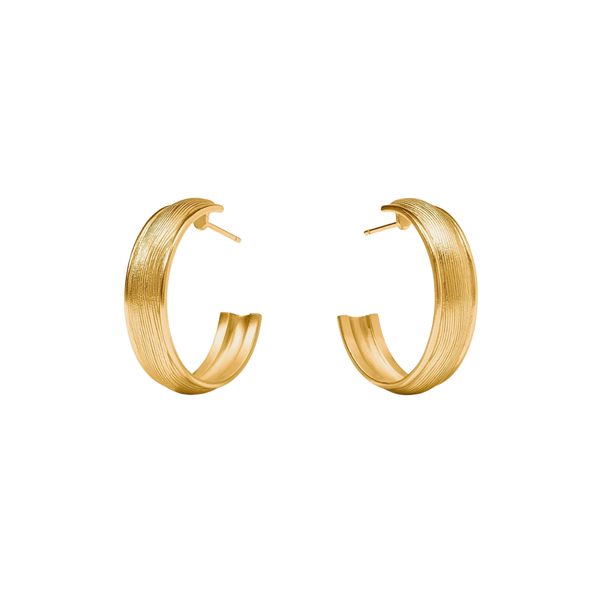 Julie Vos Cobbleston Medium Gold Hoop Earrings