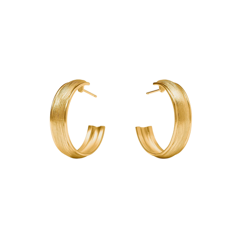 Julie Vos Cobbleston Medium Gold Hoop Earrings