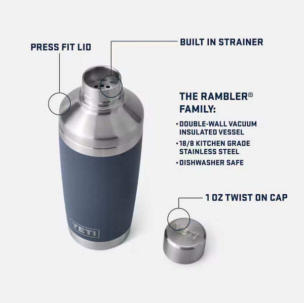 Yeti Rambler 20oz Cocktail Shaker