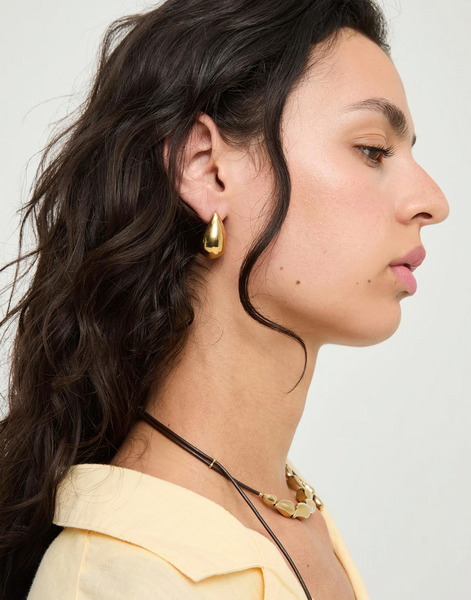 Uno de 50 Corium Teardrop Gold Tone Earrings