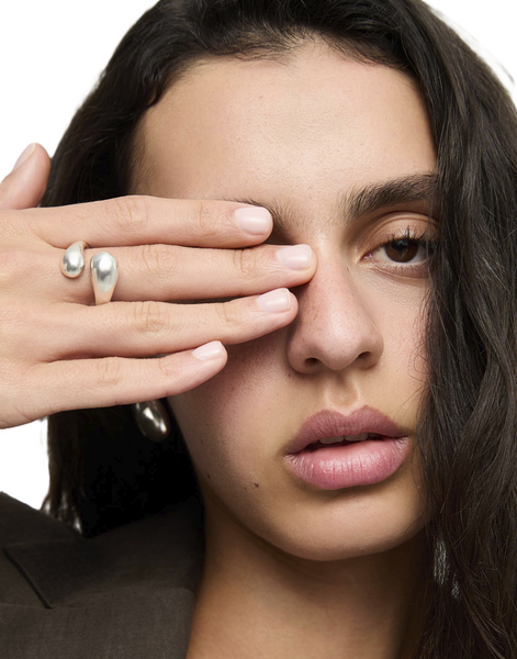 Uno de 50 Corium Open Silhouette Ring / Silver