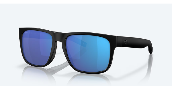 Costa Del Mar Spearo Sunglasses - Matte Black / Blue Mirror 580G