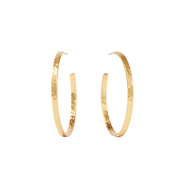 Julie Vos Crescent Gold Hoop Earrings