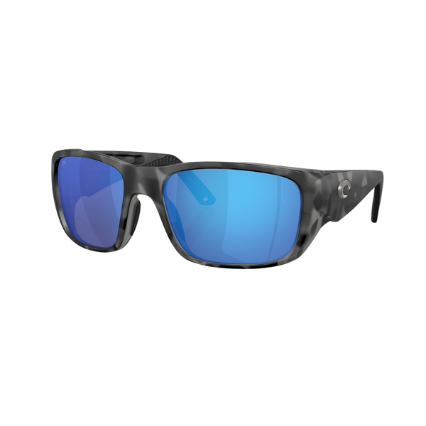 Costa Del Mar Crudo Sunglasses - Matte Tiger Shark / Blue Mirror 580G