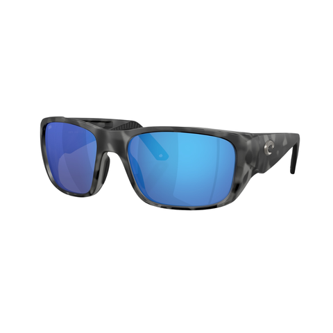 Costa Del Mar Crudo Sunglasses - Matte Tiger Shark / Blue Mirror 580G