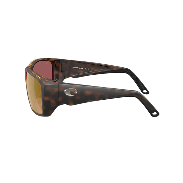 Costa Del Mar Crudo Sunglasses - Matte Tortoise / Gold Mirror 580G
