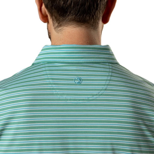 Duck Head Men's Summerford Performance Jersey Polo / Aspen Green