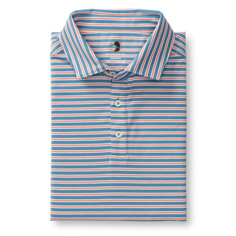 Duck Head Men's Summerford Performance Jersey Polo / Sunwashed Blue