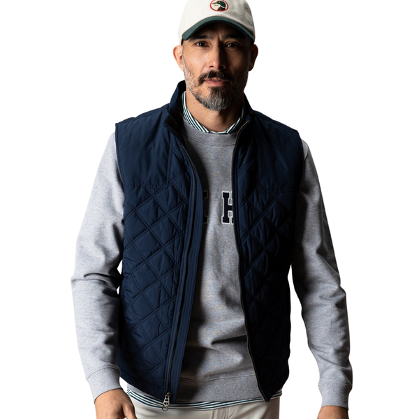 Duck Head Men's Fremont Sport Performance Quilted Vest / Deep Navy