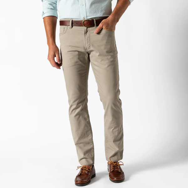 Duck Head Men's Pinpoint Canvas 5-Pocket Pant / Khaki
